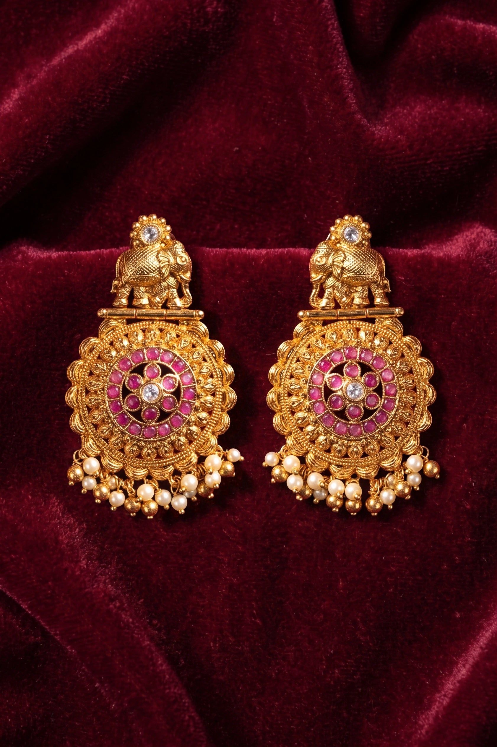 Bling polki earring