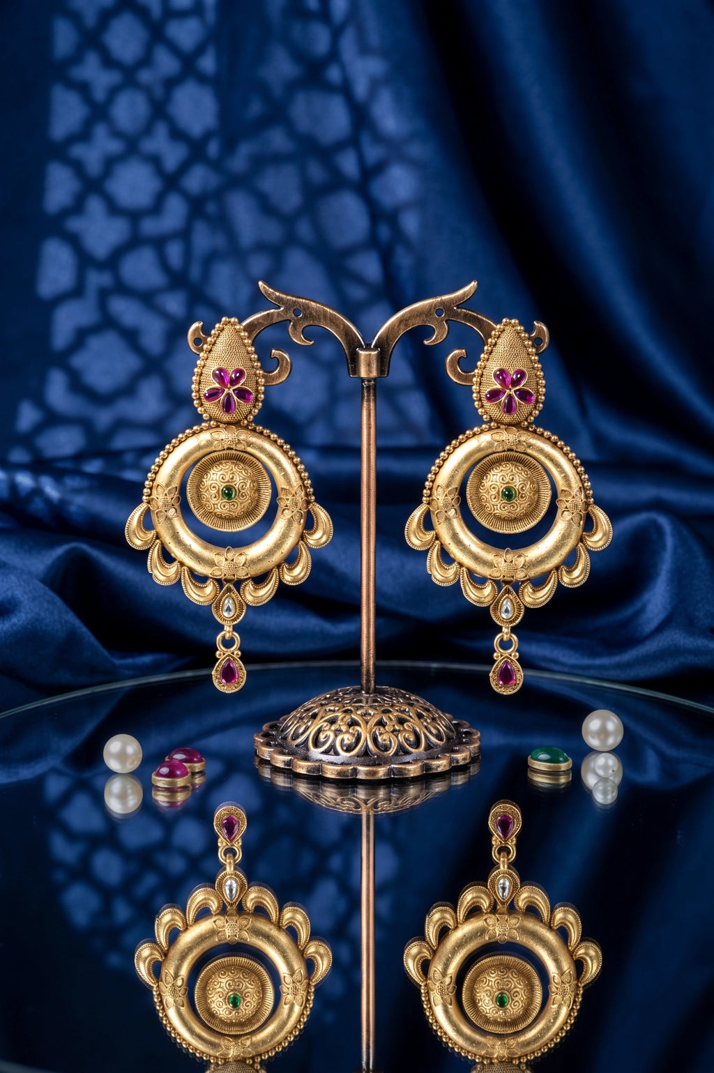 Sophisticated polki earring