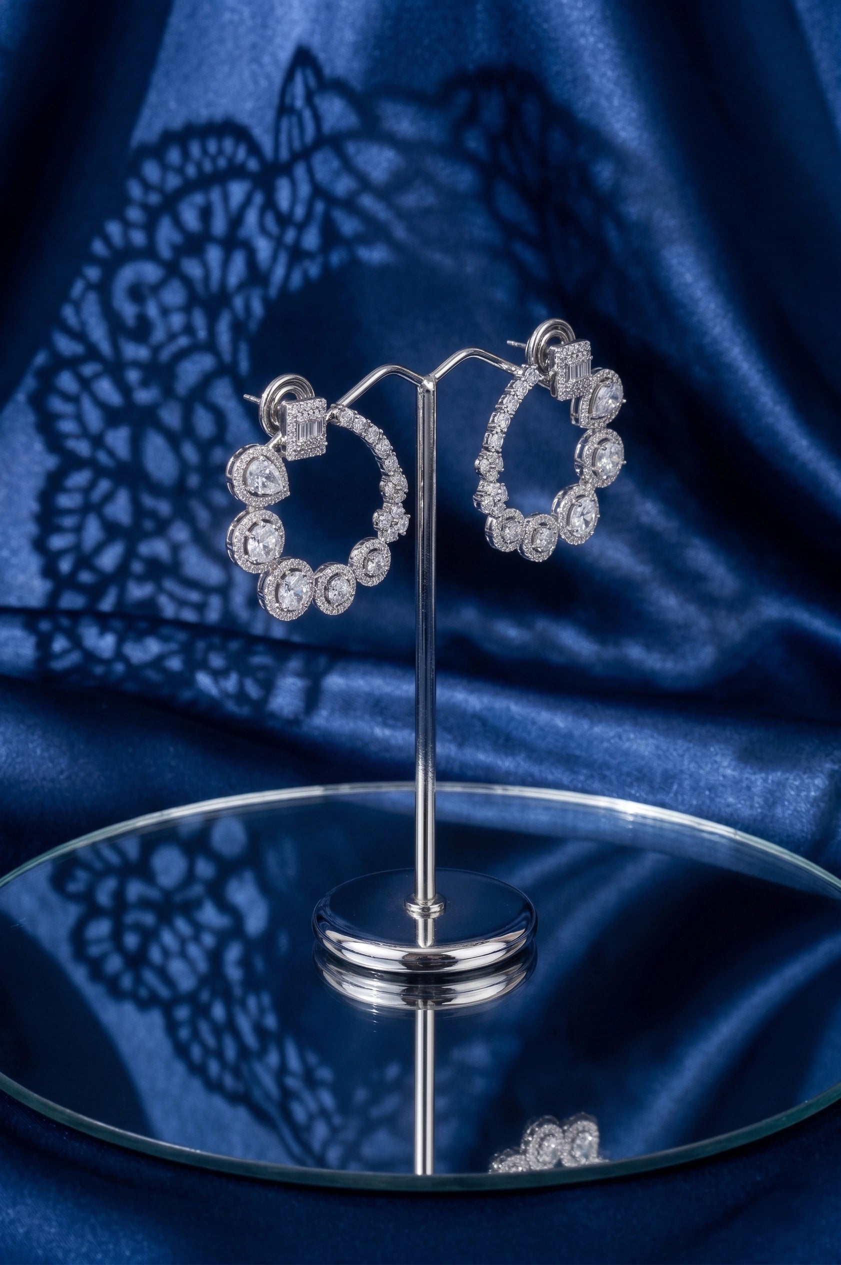 Bohemian diamond earring