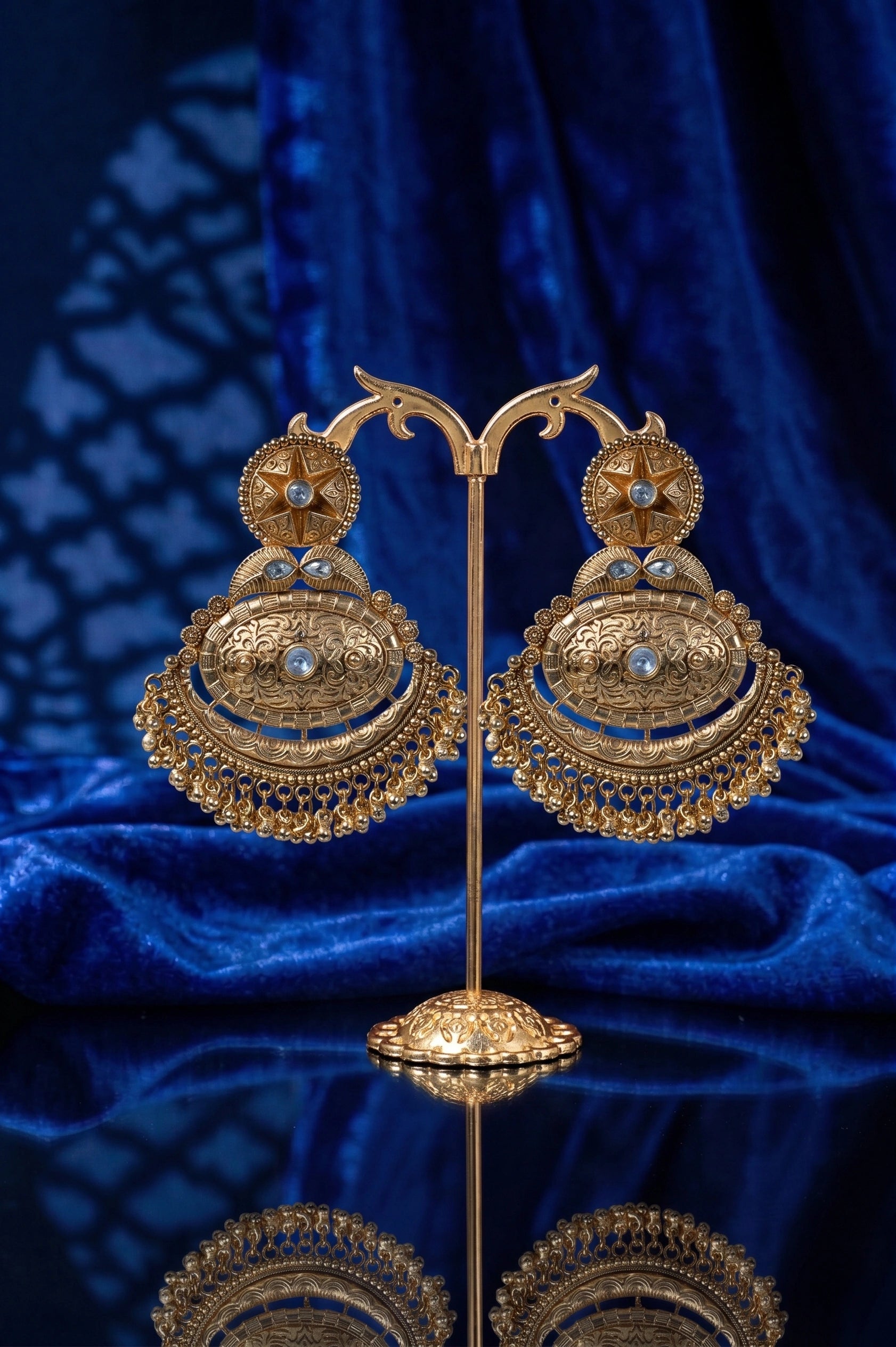 Dazzling polki earring
