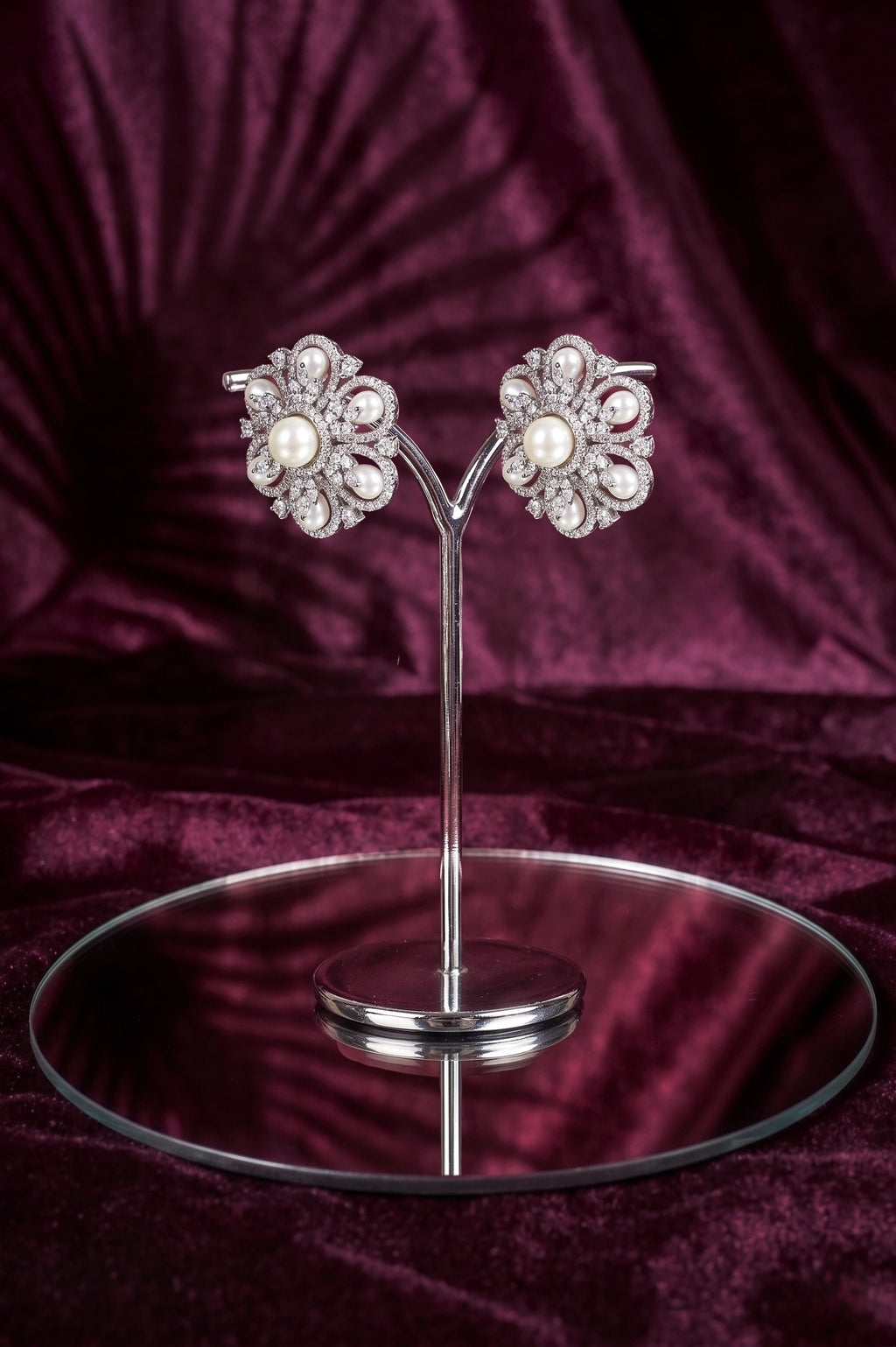 Boho diamond earring