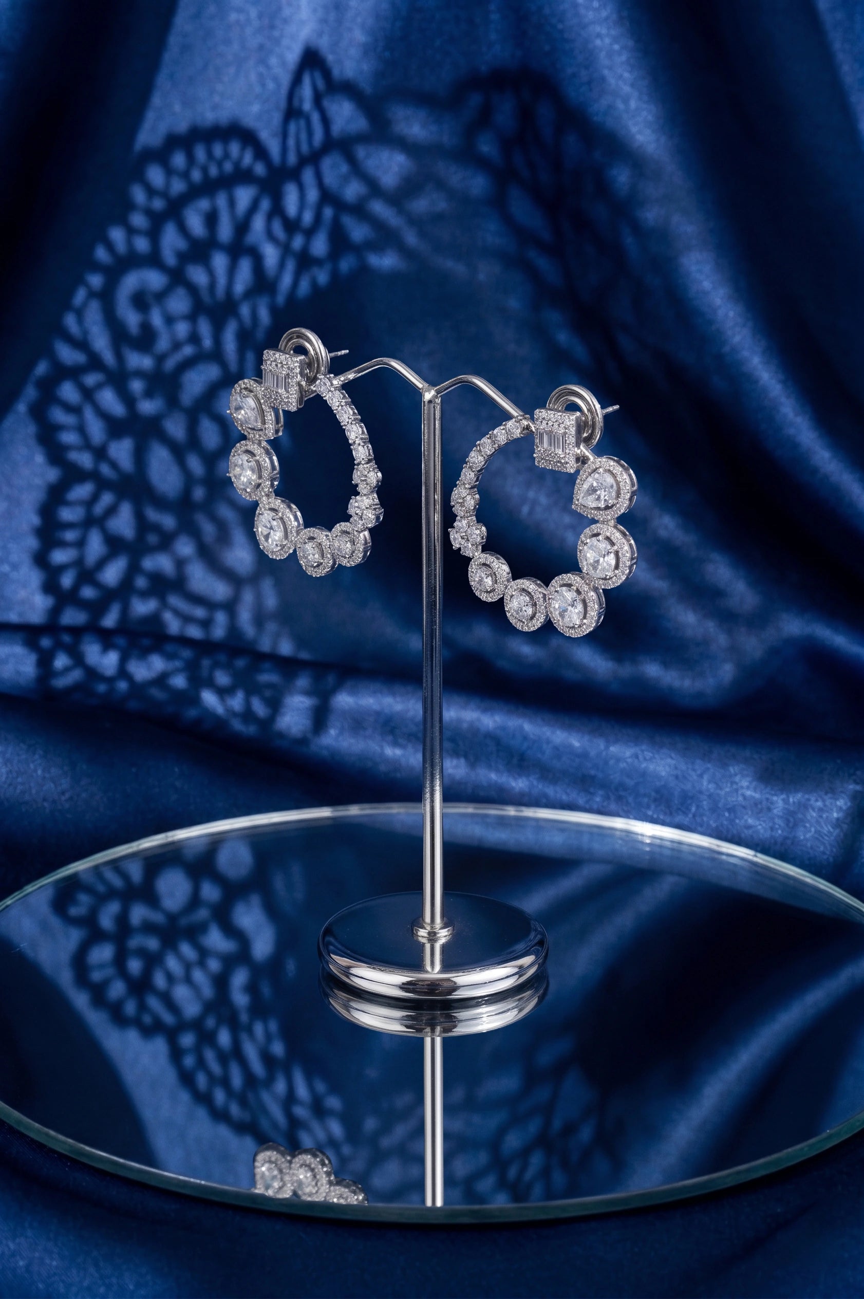 Bohemian diamond earring