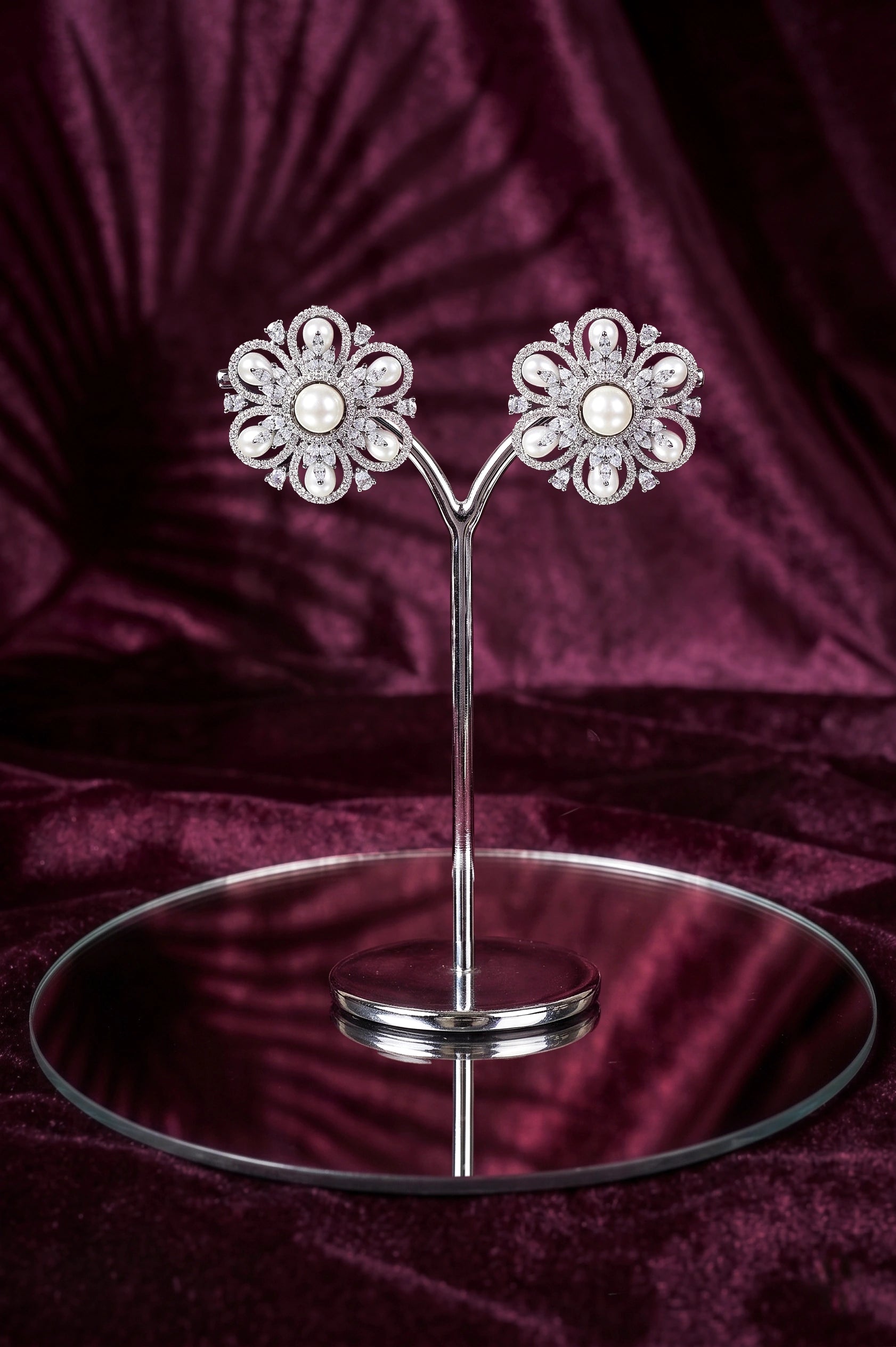 Boho diamond earring