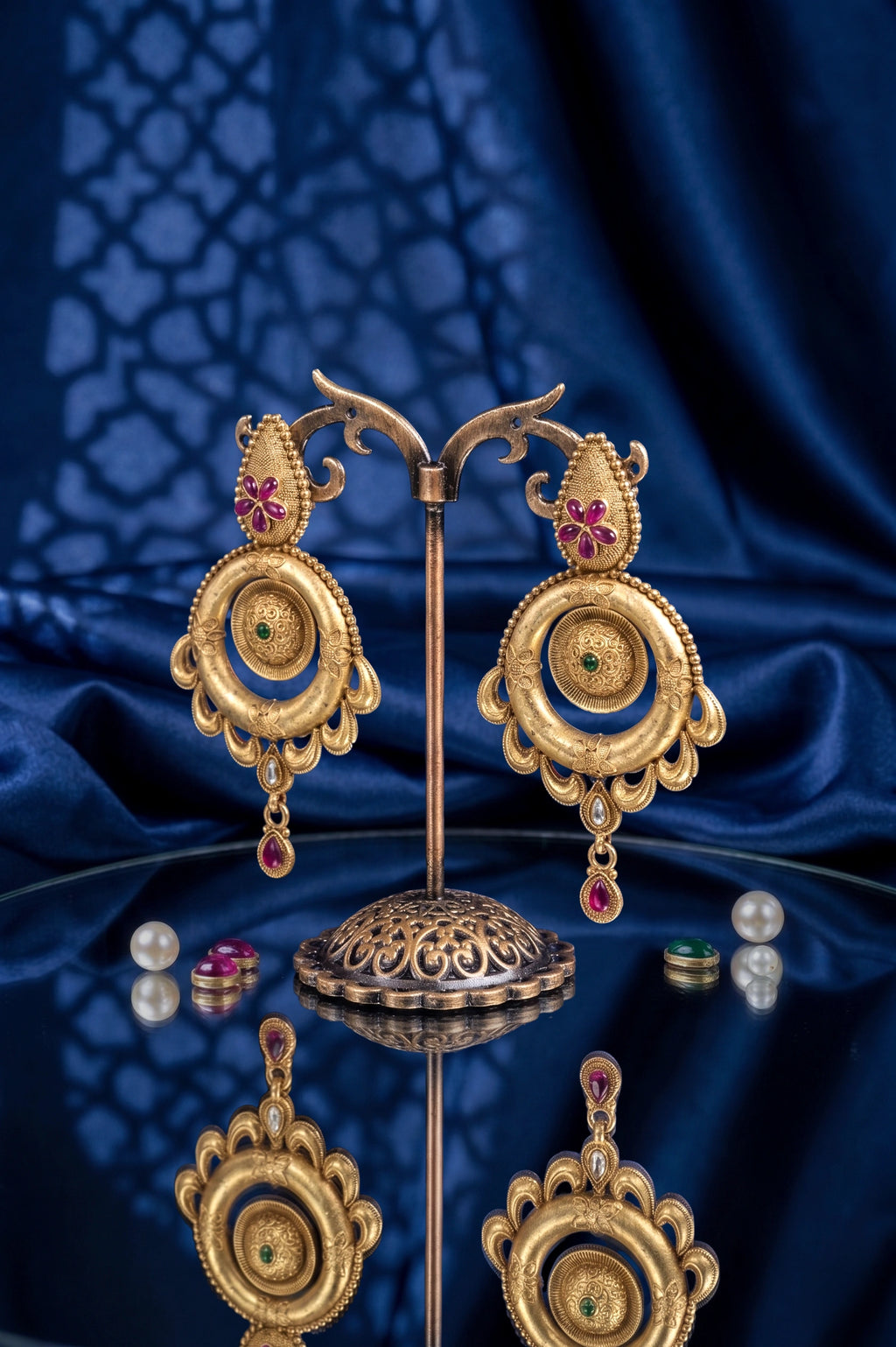 Sophisticated polki earring