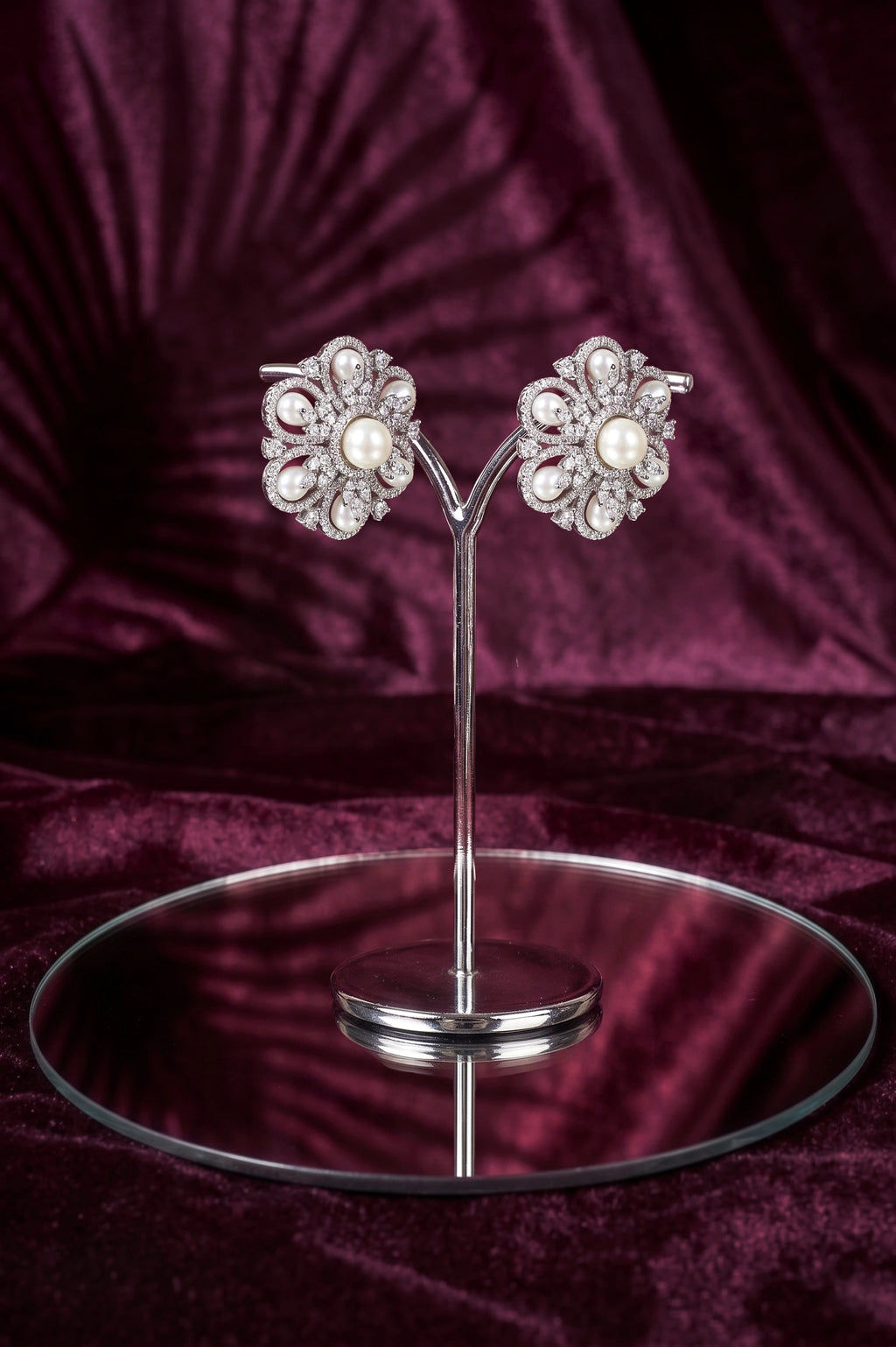 Boho diamond earring