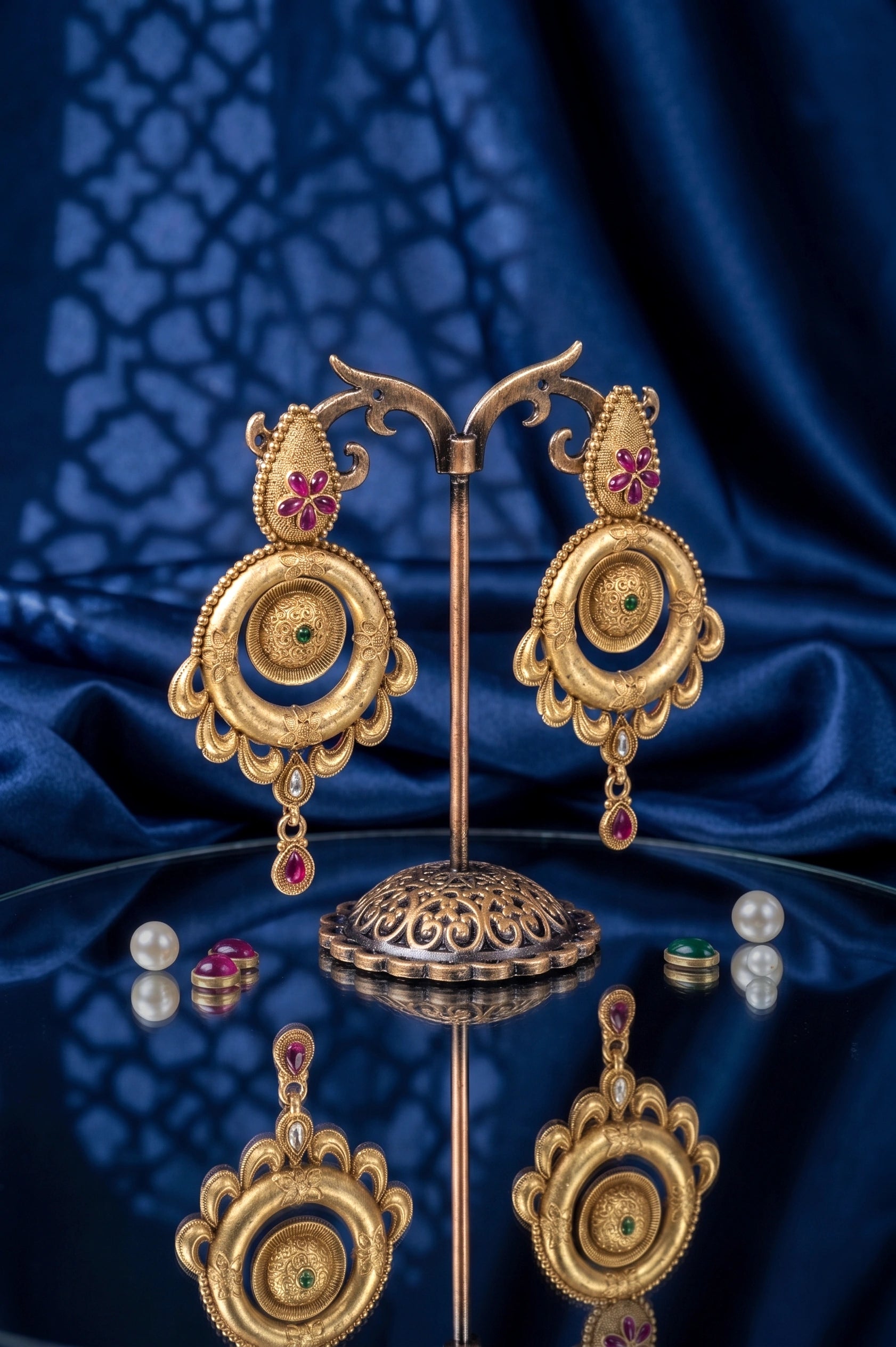 Sophisticated polki earring