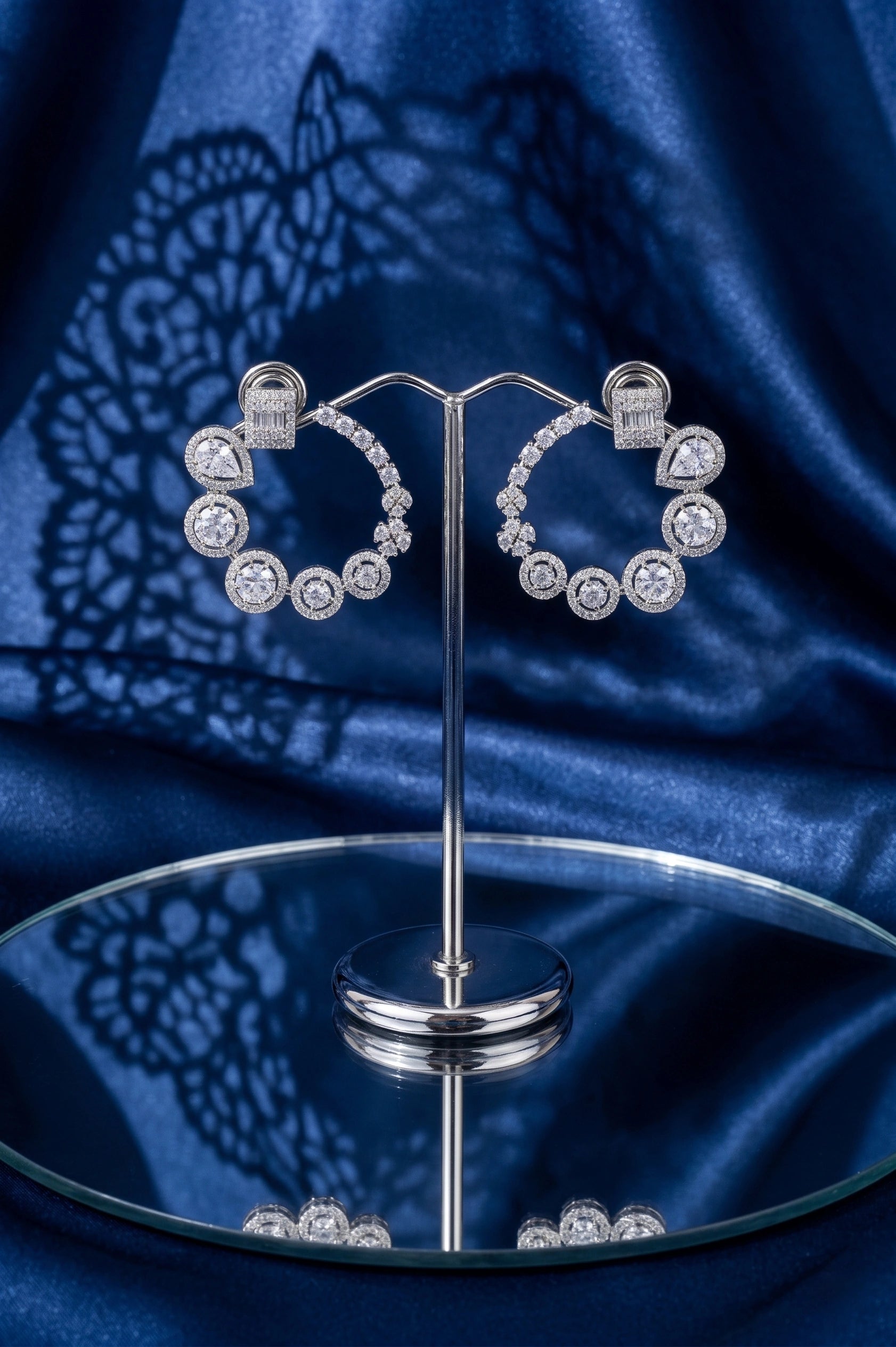 Bohemian diamond earring