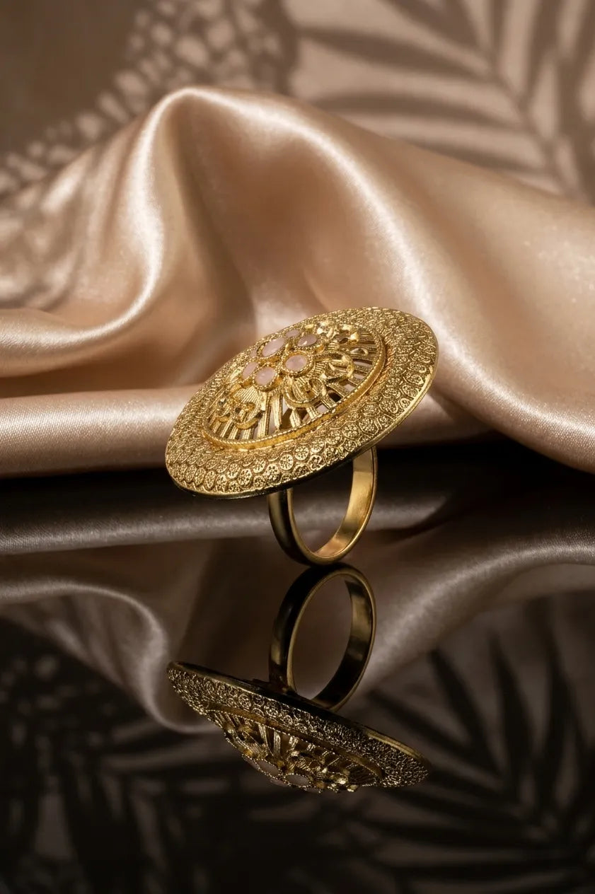 Vivid polki ring