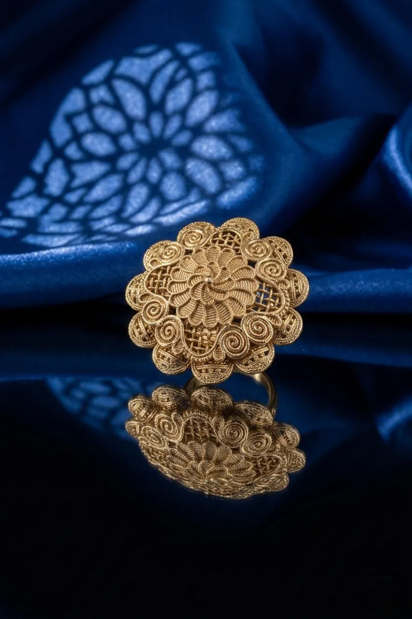 Romantic polki ring