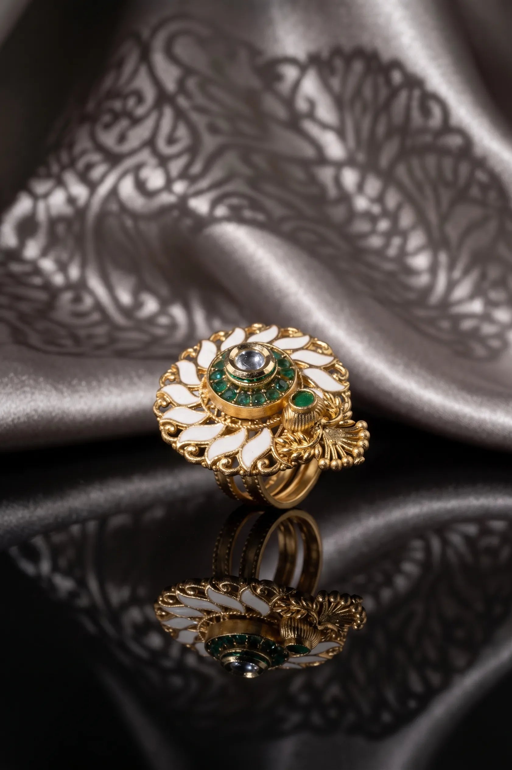 Wildflower polki ring