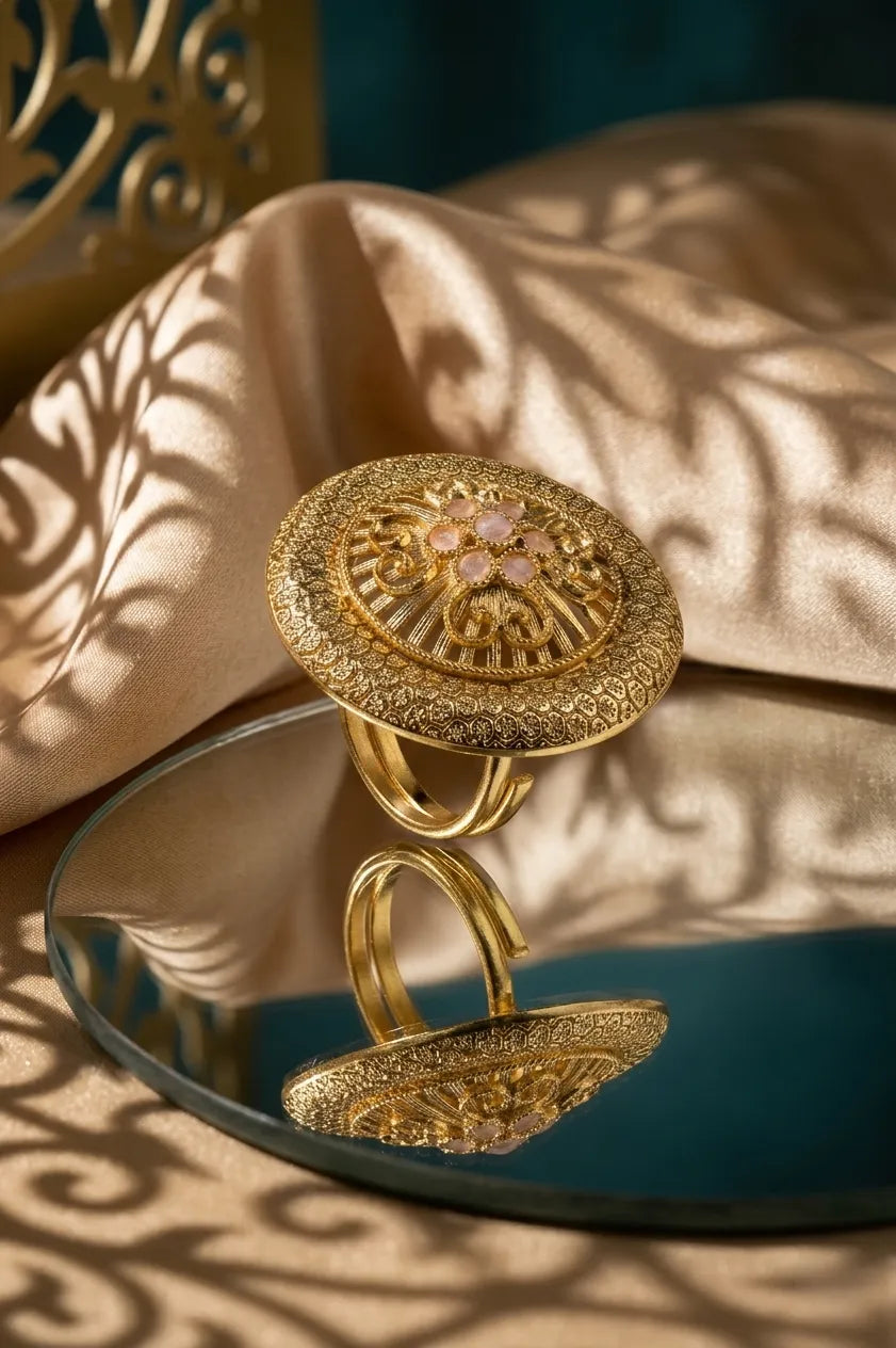 Vivid polki ring