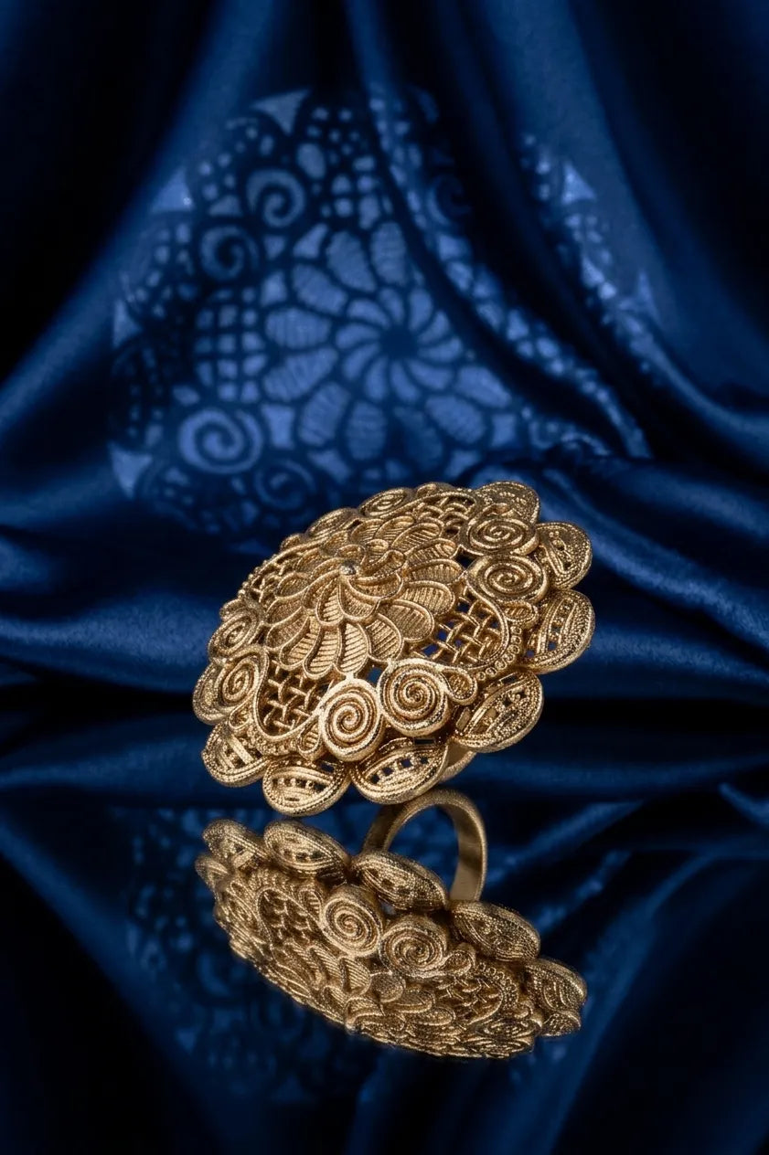 Romantic polki ring