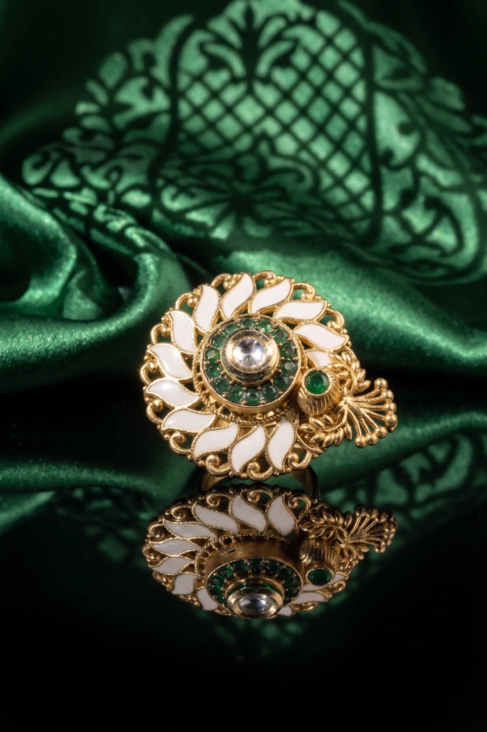 Wildflower polki ring