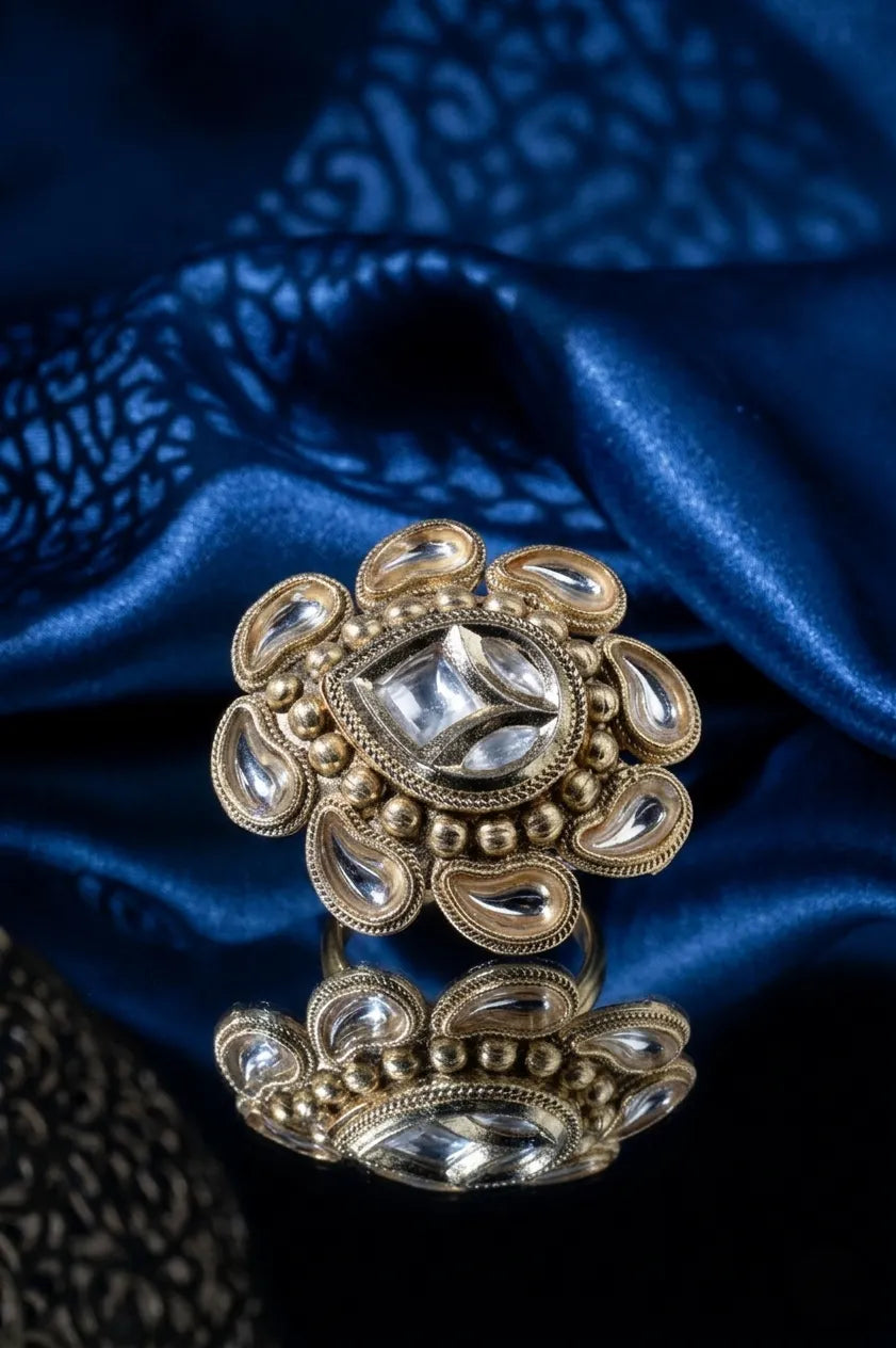Queenstar Kundan ring