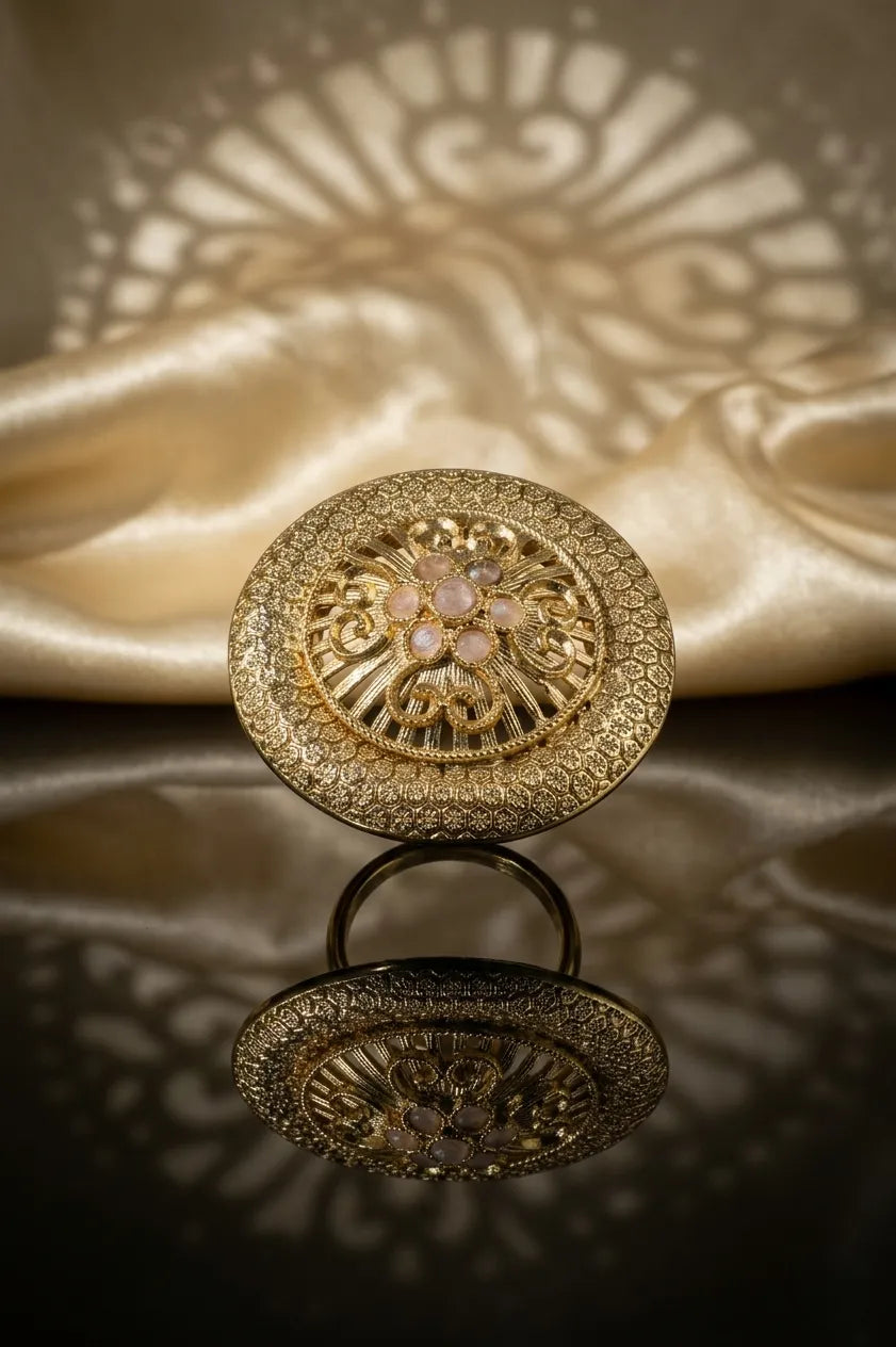 Vivid polki ring