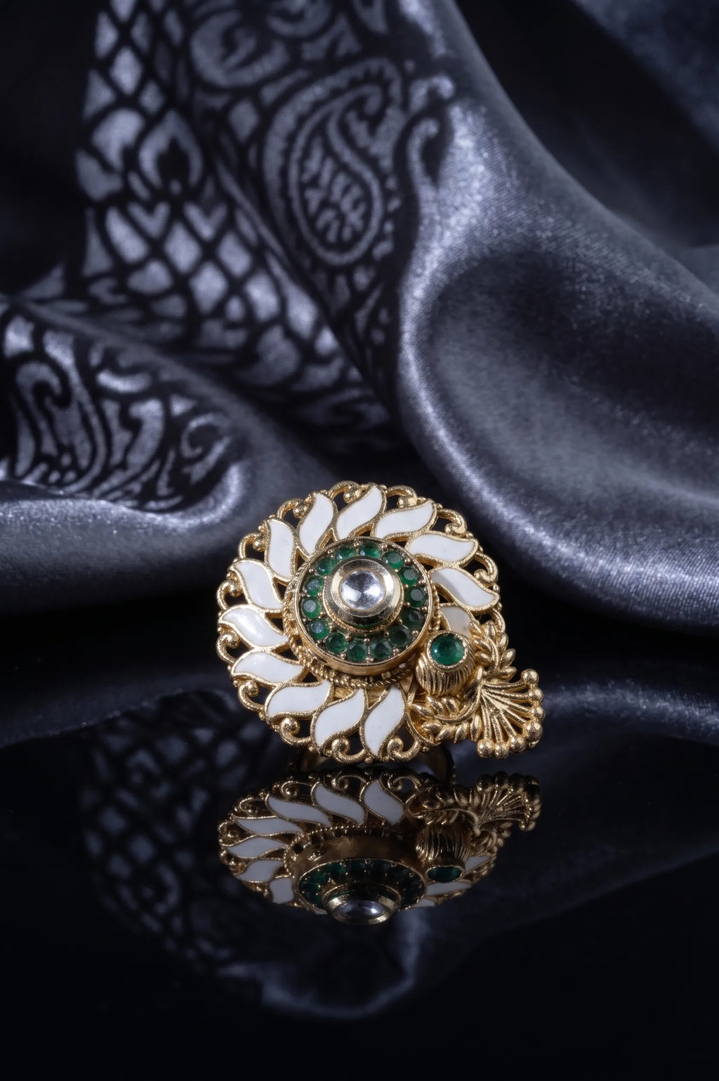 Wildflower polki ring