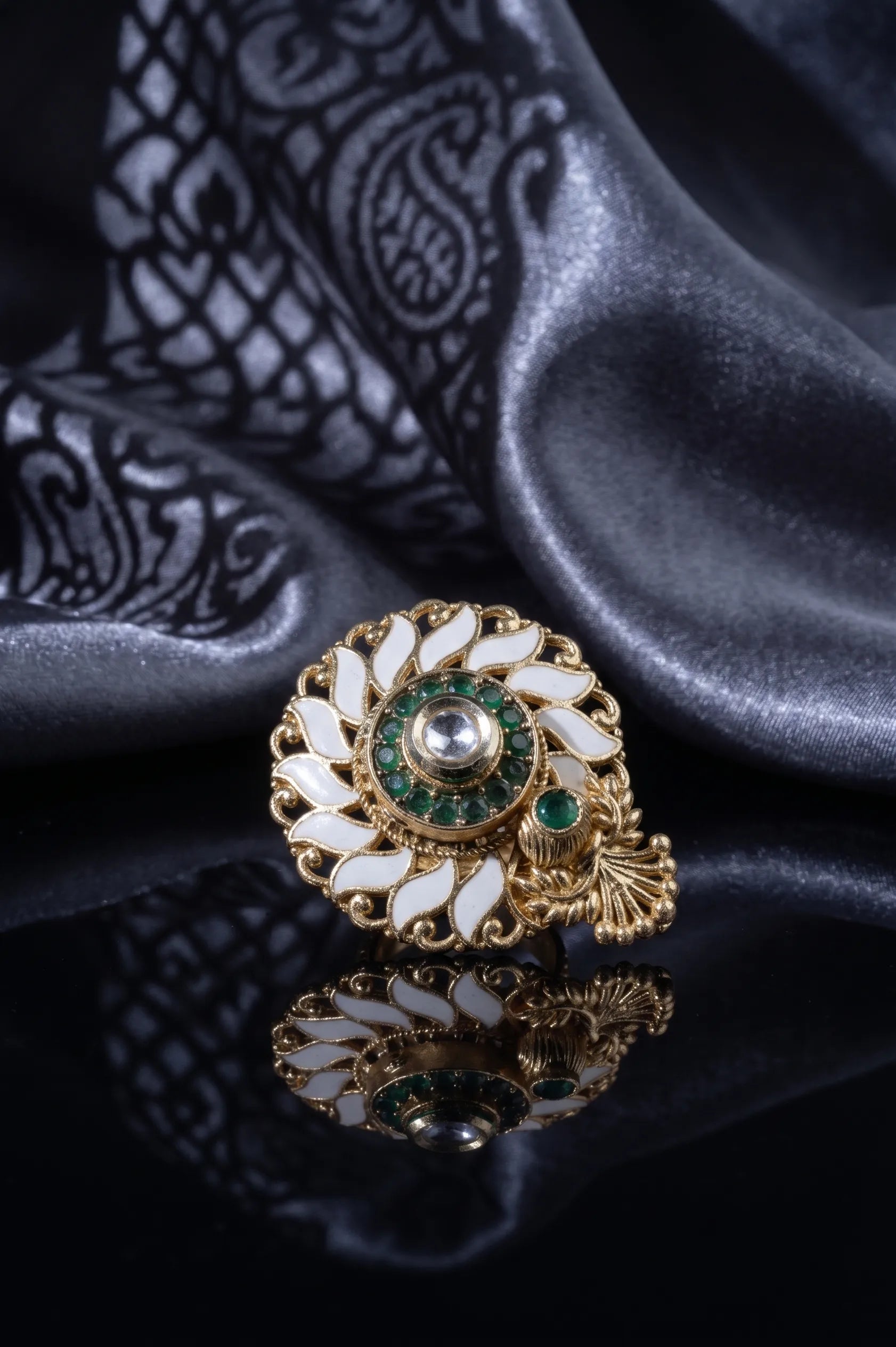 Wildflower polki ring